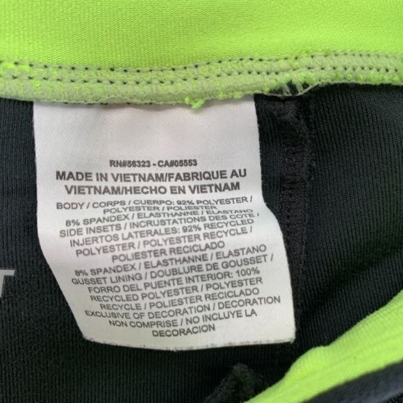 Nike Dri-Fit Black Green Cropped Leggings Size XS - Picture 10 of 10